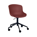 Stuhl Papatya Globe-S Chief platte dunkelrot 51, schwarze Beine BDB25