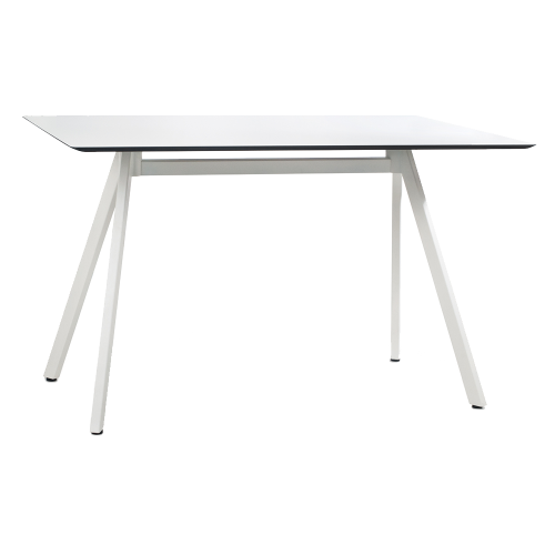 Tisch Papatya Tower 209 119x69x75 weiße Beine, weiße Tischplatte 1050M