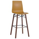 Barhocker Papatya X-Treme BSL Wox Pro Iroko gelb, Beine aus Irokoholz Barhocker Papatya X-Treme BSL Wox Pro Iroko gelb, Beine aus Irokoholz