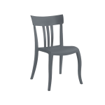 Papatya Trio-S Stuhl anthrazitgrau Papatya Trio-S Stuhl anthrazitgrau