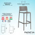 Barstuhl Papatya JOY-BS BAR - 75 grau