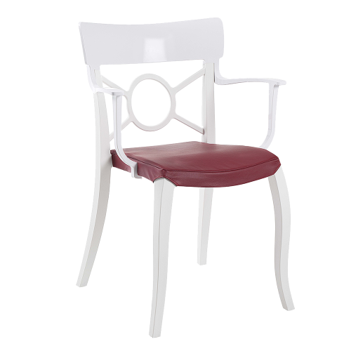 Stuhlkissen Xsera, Hera-S, Opera-S, Trio, Toro (Preis ist pro Kissen) Stamskin Gewebe rot 478