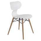 Stuhl Papatya Yugo-S Wox weiß , Sesselbeine lackiertes Buchenholz Stuhl Papatya Yugo-S Wox weiß , Sesselbeine lackiertes Buchenholz