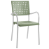 Papatya Karea Sessel hellgrün, Aluminiumbasis
