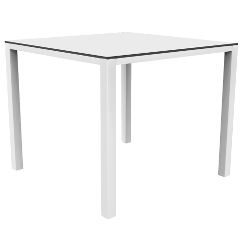 Tisch Papatya Maxima 89x89x75 mattweiß, Tischplatte weiß 1050M