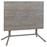 Tischgestell Papatya Time 314 aus Metall mit einem grau-braunen Klappmechanismus