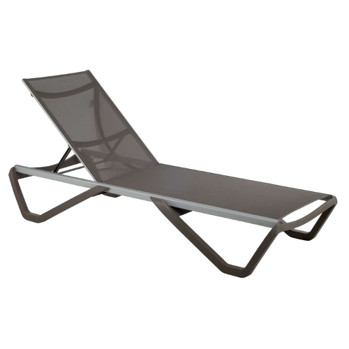 Papatya Wave Sonnenliege grau-braun 61, Material braun 50070