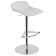 Barhocker Papatya X-Treme BD Platte Kunstleder weiß, Chrombein höhenverstellbar