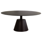 Papatya ROLL Tisch D139x75 Untergestell Wenge, Tischplatte Wenge