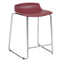 Barhocker Papatya X-Treme Sled Pro Backsteinrot, schwarze Beine