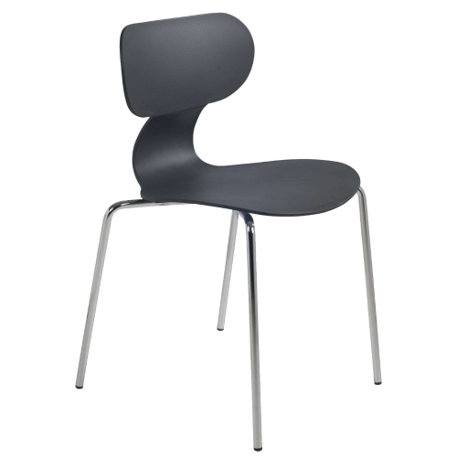 Papatya Yugo-S Stuhl anthrazitgrau, Sesselbeine Elektrophoretische Abscheidung anthrazitgrau