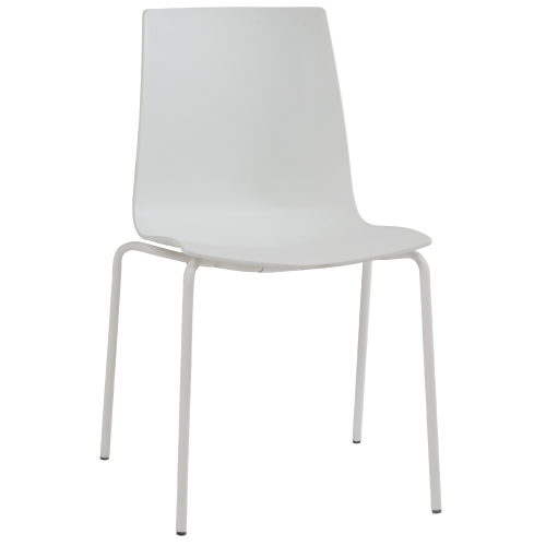 Stuhl Papatya X-Treme S Pro ist weiß, die Beine sind weiß