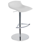 Barhocker Papatya X-Treme BD Platte Kunstleder weiß, Chrombein höhenverstellbar Barhocker Papatya X-Treme BD Platte Kunstleder weiß, Chrombein höhenverstellbar