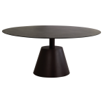 Papatya ROLL Tisch D159x75 Untergestell Wenge, Tischplatte Wenge