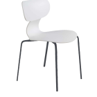 Papatya Yugo-S Stuhl weiß , Sesselbeine Elektrophoretische Abscheidung anthrazitgrau