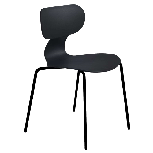 Papatya Yugo-S Stuhl Schwarz , Sesselbeine Elektrophoretische Abscheidung Schwarz 