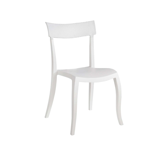 Papatya Hera-S Stuhl P RATTAN weiß 