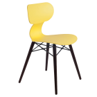 Stuhl Papatya Yugo-S Wox gelb, Beine Buche wenge lackiert