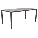 Tisch Papatya Maxima 214x99x75 Fuß Anthrazit matt, Tischplatte Zement 5101STN