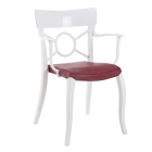 Stuhlkissen Xsera, Hera-S, Opera-S, Trio, Toro (Preis ist pro Kissen) Stamskin Gewebe rot 478