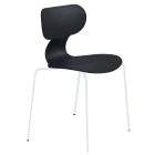 Papatya Yugo-S Stuhl Schwarz , Sesselbeine Elektrophoretische Abscheidung weiß 