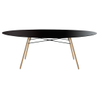 Tisch Papatya Wox 200x120x75 Gestell Buche natur lackiert, Tischplatte schwarz 1049M Tisch Papatya Wox 200x120x75 Gestell Buche natur lackiert, Tischplatte schwarz 1049M