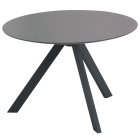 Tisch Papatya Tower 205 D59x40 Beine anthrazit, Tischplatte zement 5101