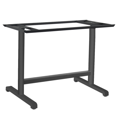 Papatya Plus Tischfuß II 80x60x73 cm schwarz