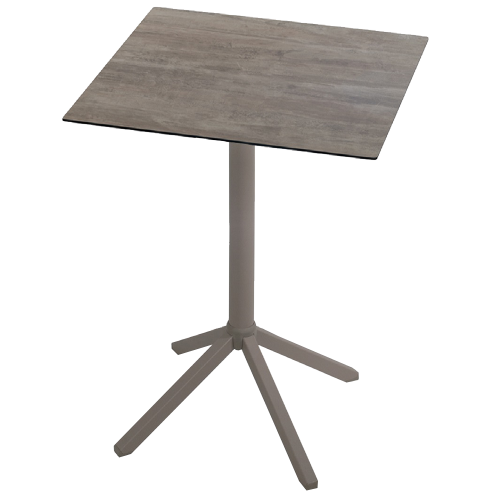 Tischgestell Papatya Time 307 BAR aus Metall mit graubraunem Klappmechanismus