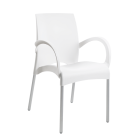 Papatya Vital-K Sessel weiß, Aluminiumbasis