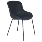 Stuhl Papatya Globe-S ML ist schwarz, Beine sind schwarz