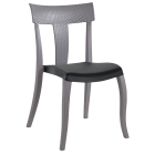 Stuhlkissen Xsera, Hera-S, Opera-S, Trio, Toro (Preis ist pro Kissen) Stamskin schwarzes Gewebe 002.