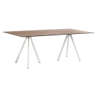 Tisch Papatya Tower 211 214x99x75 weiße Beine, rustikale Tischplatte 3120M