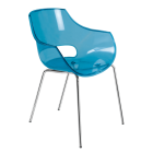 Papatya Opal Sessel transparent Blau