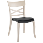 Stuhlkissen Xsera, Hera-S, Opera-S, Trio, Toro (Preis ist pro Kissen) Stamskin schwarzes Gewebe 002