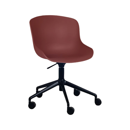 Stuhl Papatya Globe-S Chief platte dunkelrot 51, schwarze Beine BDB25