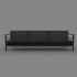 Sofa Papatya Loca LS 03 anthrazit, Stoff anthrazit