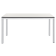 Papatya Idea Tisch 139x79x75 weißer Sockel, weiße Tischplatte
