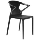 Papatya Ego-K Sessel schwarzer Stuhlsitz, Oberteil Schwarz 