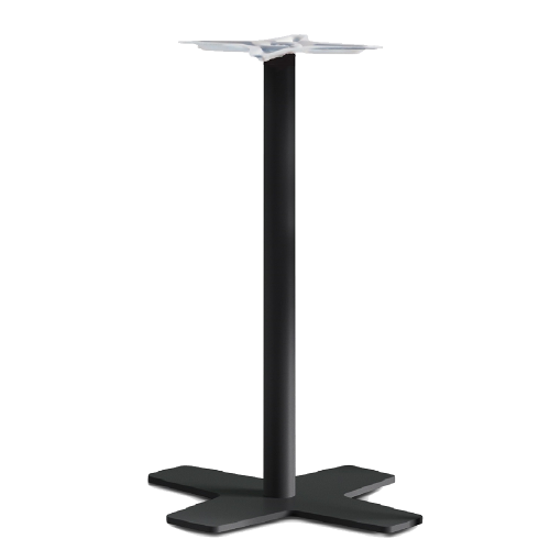 Papatya Oxo Tischfuß 45x45x110 cm Elektrophoretische Abscheidung Matt-Schwarz