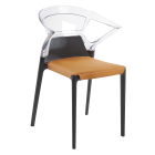 Stuhlkissen Ego-K, Ego-S, Ego-Rock (Preis ist pro Kissen) Stamskin Gewebe orange 158