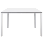 Tisch Papatya Slim 79x139x75 weiß, Tischplatte weiß