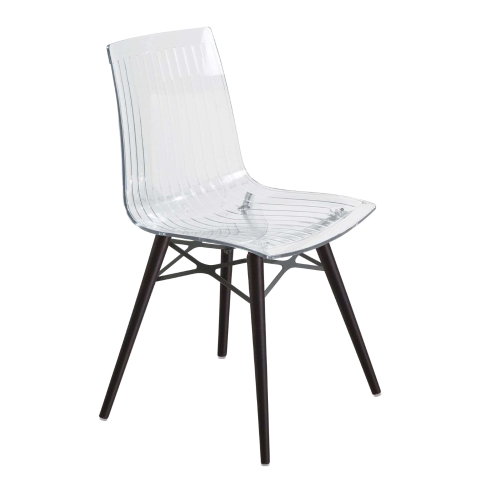 Papatya X-Treme S Stuhl Wox transparent, Sesselbeine lackierte Wenge