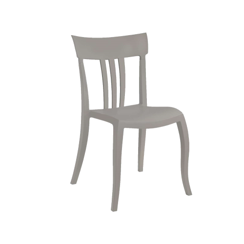 Papatya Trio-S Stuhl grau-braun