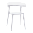 Papatya Luna Sessel weißer Stuhlsitz, Oberteil weiß 