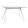 Tisch Papatya Tower 209 119x79x75 weiße Beine, weiße Tischplatte 1050M