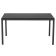 Papatya Idea Tisch 119x79x75, schwarze Basis, schwarze Tischplatte