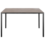 Tisch Papatya Slim 79x119x75 schwarz, HPL-Tischplatte in rustikaler Farbe