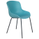 Stuhl Papatya Globe-S ML ist aquablau, Beine sind schwarz