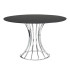 Tisch Papatya Onix Runder 120x120x75 cm schwarz, Tischplatte schwarz